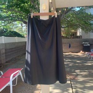 Talbots black A-line skirt wool size 4